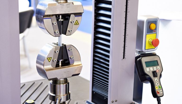 Mechanical testing equipment measuring tensile