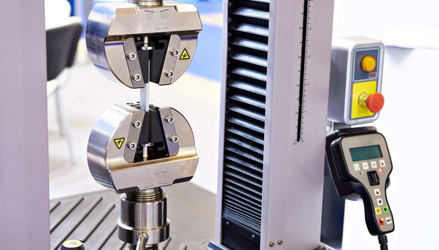 Mechanical testing equipment measuring tensile