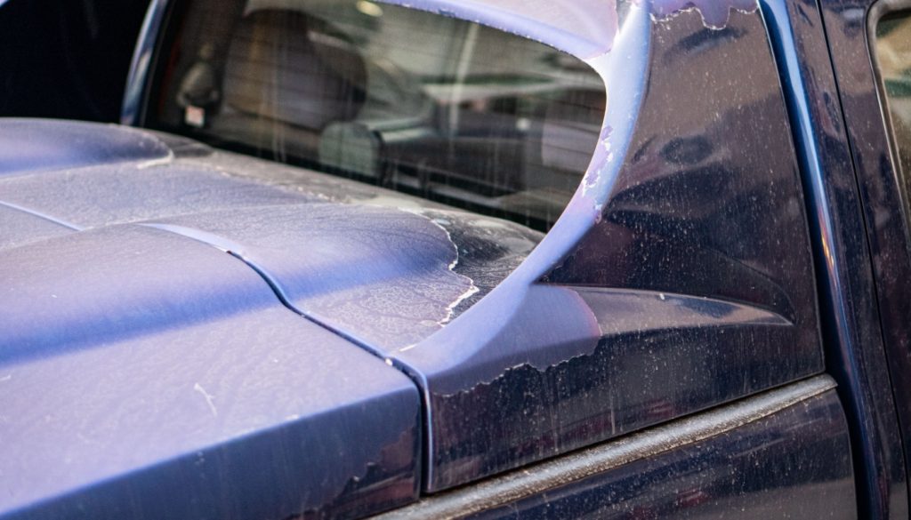 uv exposure causing paint to fade on a car