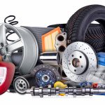 stack of car parts